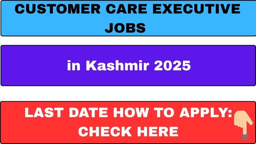 Customer Care Executive Jobs in Kashmir 2025 Apply Now